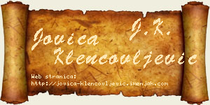 Jovica Klencovljević vizit kartica